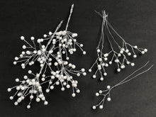 Load image into Gallery viewer, OASIS 6MM PEARL ON WIRE (WHITE/SILVER)