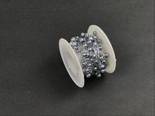 Load image into Gallery viewer, OASIS 4MM/6MM MIXED BEAD WIRE ON REEL X 8M (SILVER/SILVER)