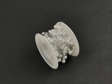Load image into Gallery viewer, OASIS 4MM/6MM MIXED BEAD WIRE ON REEL X 8M (WHITE/SILVER)