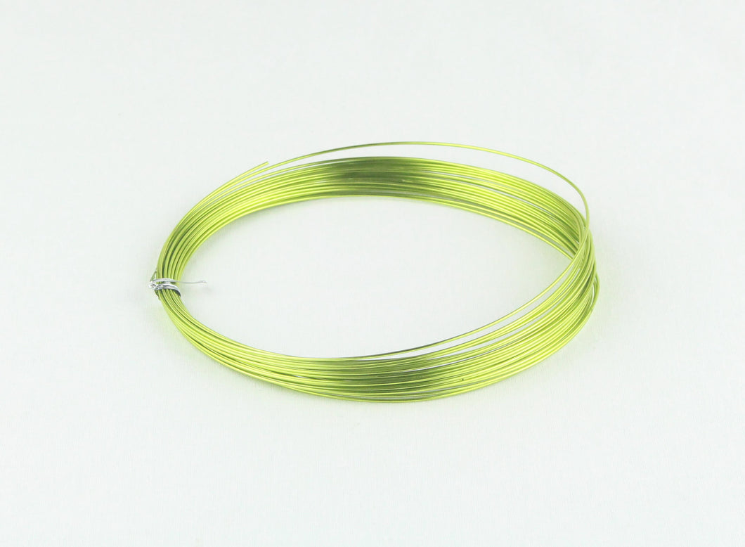 OASIS Round Aluminium Wire 2mm x 10m,Apple Green
