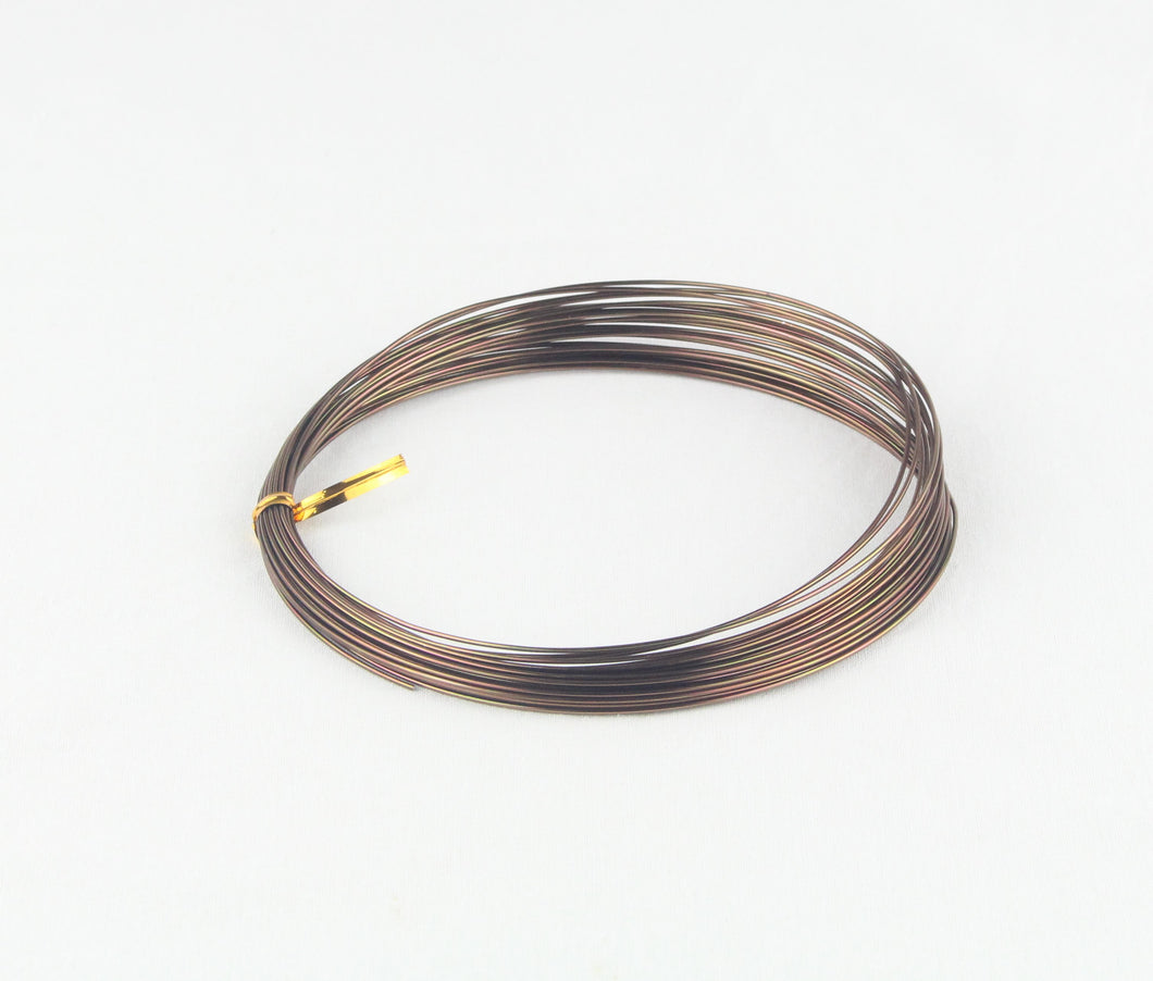 OASIS Round Aluminum Wire 2mm x 10m,Chocolate