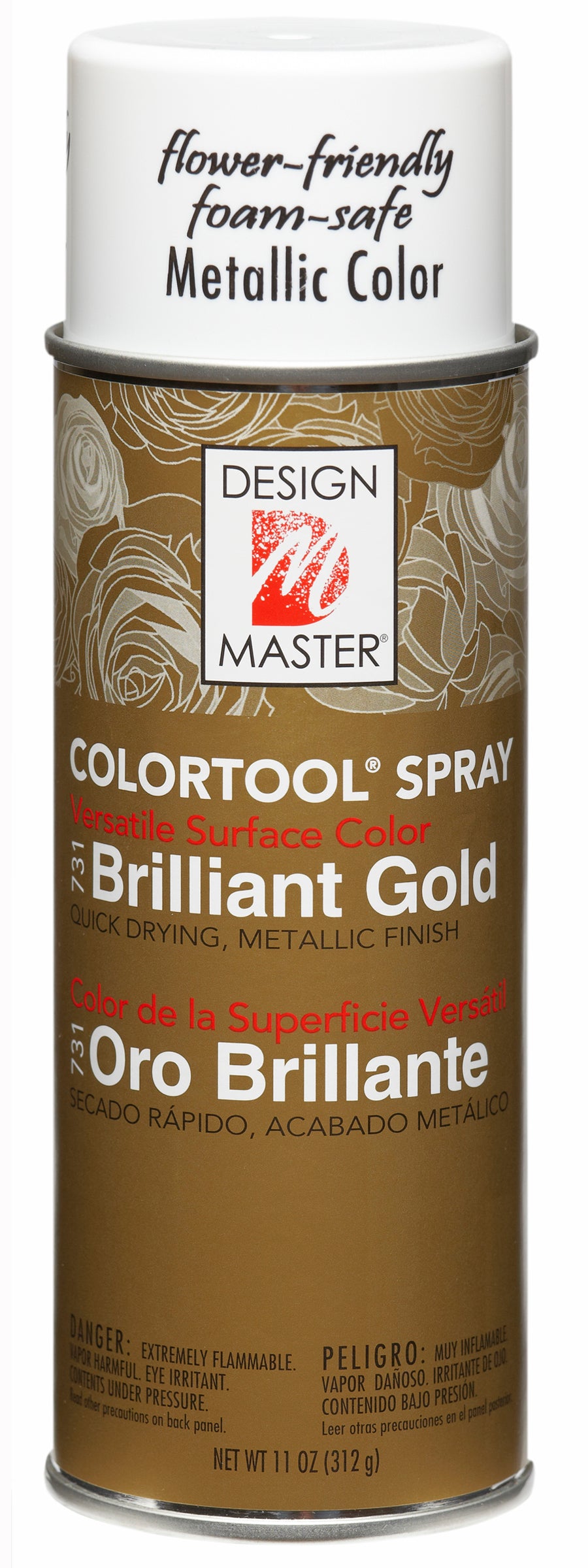 Design Master Colortool Metal Spray -Brilliant Gold