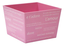 Load image into Gallery viewer, PLASTIC ELF DESIGN POT, W120 X D120 X H85 MM (PINK &amp; WHITE)
