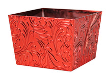 Load image into Gallery viewer, PLASTIC SQUARE BOWL, W120 X D120 X H85 MM (METALLIC RED)
