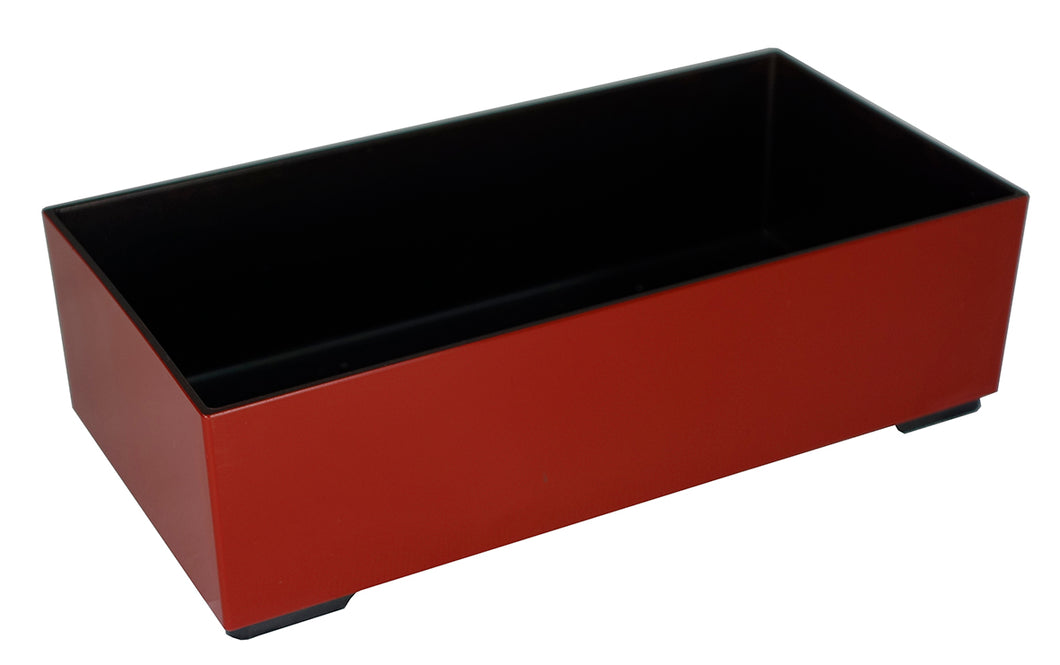 PLASTIC CONTAINER, FTSL SERIES, W245 X D125 X H70 MM (PLAIN RED)