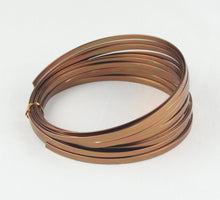 Load image into Gallery viewer, OASIS FLAT ALUMINIUM WIRE 5MM X1MM X 10M, BROWN
