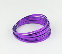 Load image into Gallery viewer, OASIS FLAT ALUMINIUM WIRE 5MM X1MM X 10M, LILAC

