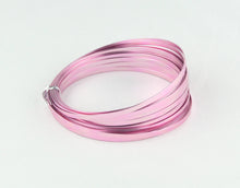 Load image into Gallery viewer, OASIS FLAT ALUMINIUM WIRE 5MM X1MM X 10M, PINK (ROSE)
