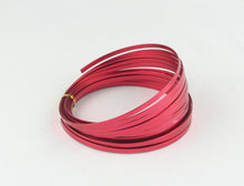 Load image into Gallery viewer, OASIS FLAT ALUMINIUM WIRE 5MM X1MM X 10M, RED
