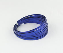 Load image into Gallery viewer, OASIS FLAT ALUMINIUM WIRE 5MM X1MM X 10M, ROYAL BLUE
