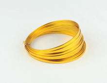 Load image into Gallery viewer, OASIS FLAT ALUMINIUM WIRE 5MM X1MM X 10M, GOLD
