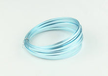 Load image into Gallery viewer, OASIS FLAT ALUMINIUM WIRE 5MM X1MM X 10M, ICE BLUE
