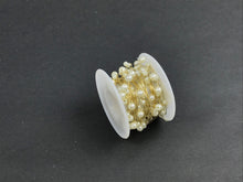Load image into Gallery viewer, OASIS 4MM/6MM MIXED BEAD WIRE ON REEL X 8M (IVORY/GOLD)
