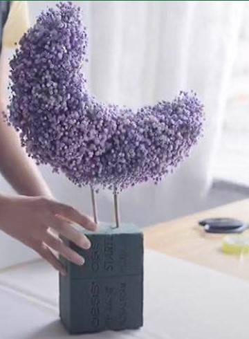 Moon-shaped Floral Foam For DIY Moon Shaped Flower Bouquet –