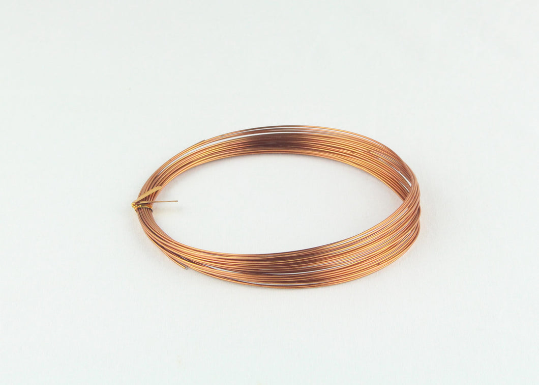 OASIS Round Aluminum Wire 2mm x 10m,Orange Copper