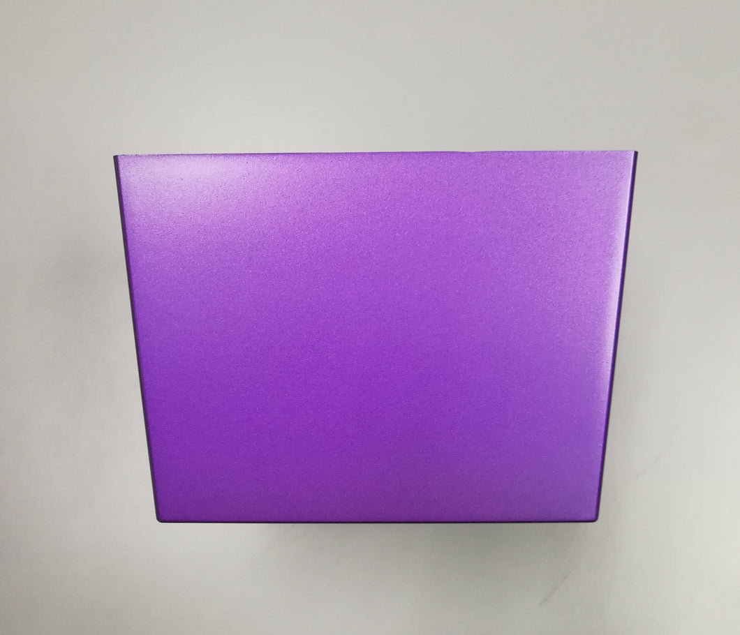 PLASTIC CONTAINER, DS010 SERIES, W120 X D120 X H85 MM (SOLID PURPLE)