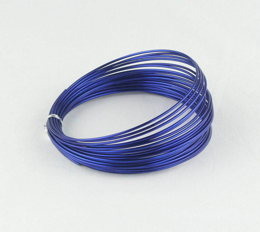 OASIS Round Aluminum Wire 2mm x 10m,Royal Blue